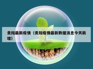 贵阳最新疫情（贵阳疫情最新数据消息今天新增）